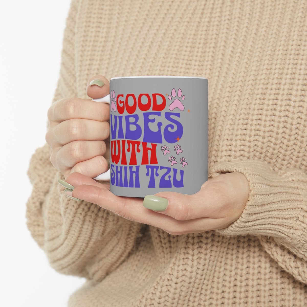 Good Vibes With Shih Tzu Mug – Cute & Durable Gift for Dog Lovers