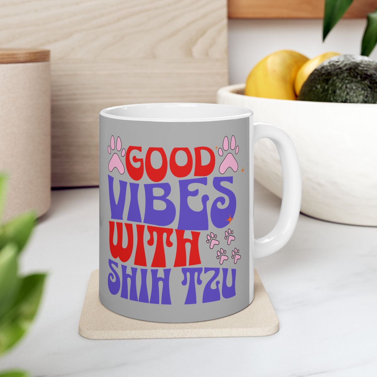 Good Vibes With Shih Tzu Mug – Cute & Durable Gift for Dog Lovers