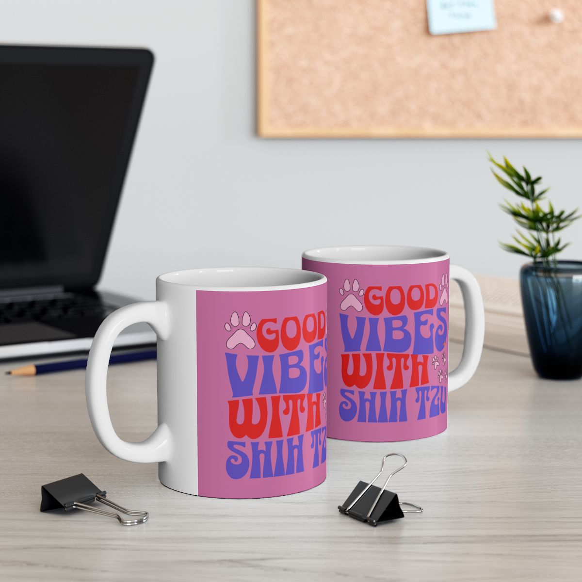 Good Vibes With Shih Tzu Mug – Cute & Durable Gift for Dog Lovers
