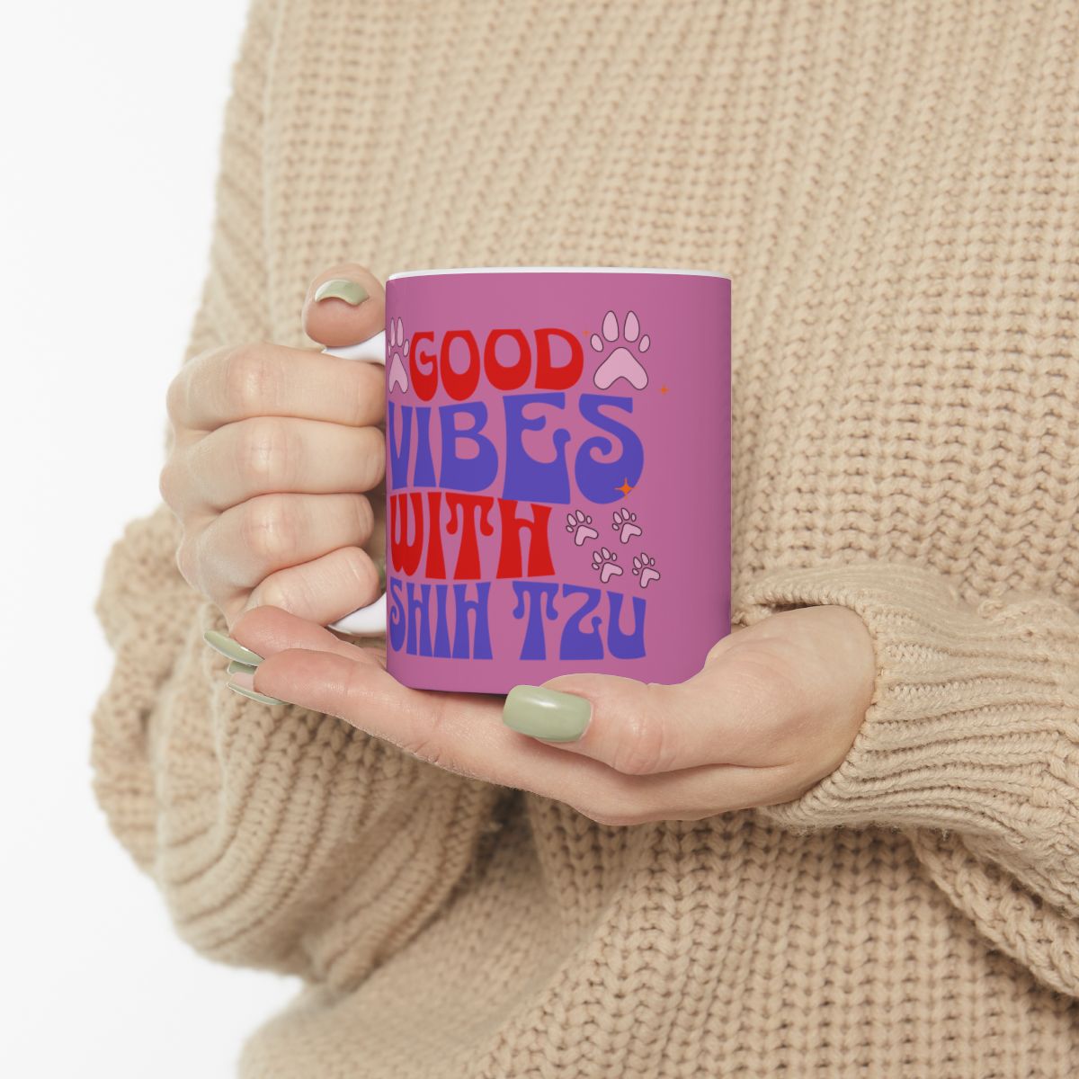 Good Vibes With Shih Tzu Mug – Cute & Durable Gift for Dog Lovers
