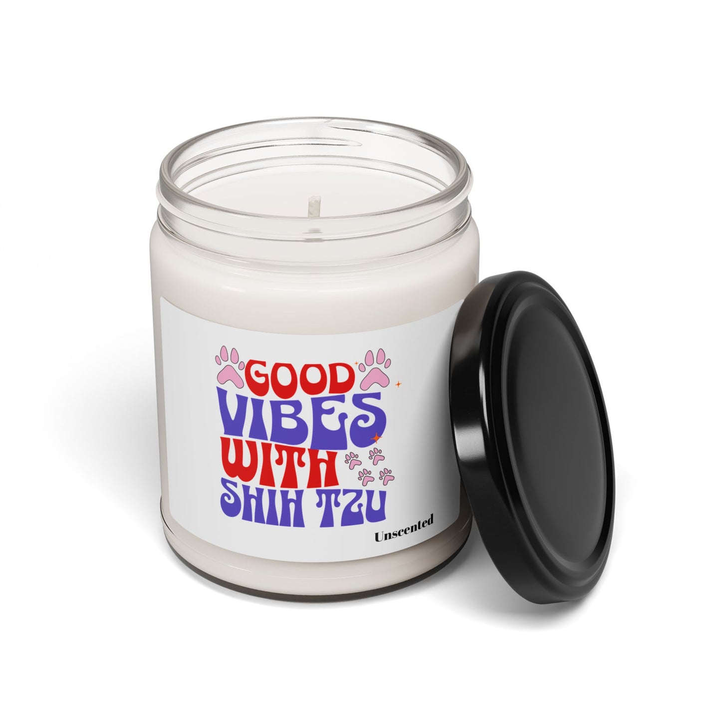 Good Vibes With Shih Tzu Scented Soy Candle – Dog Lover Gift