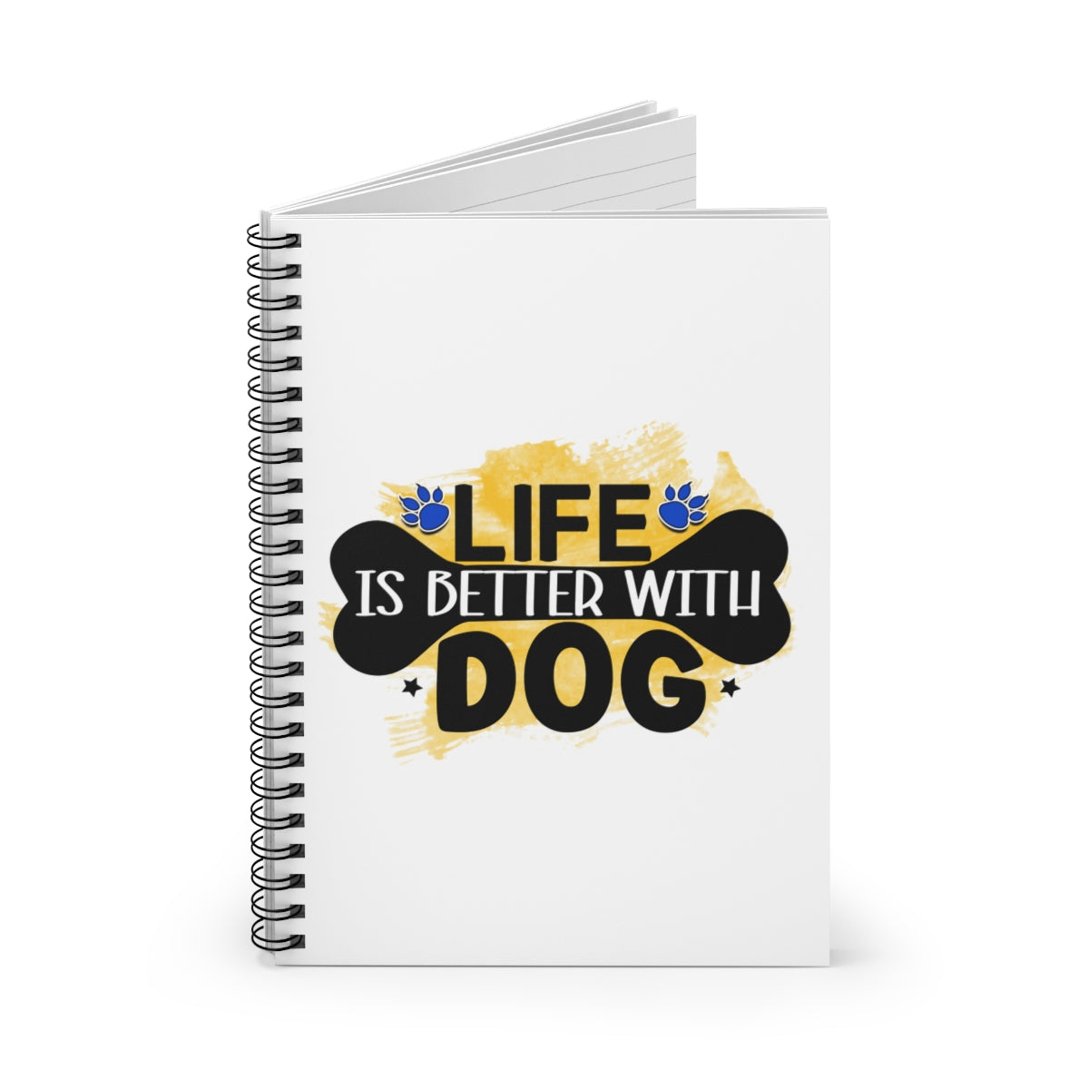 Life Is Better With Dog Spiral Notebook – Cute Gift for Dog Lovers