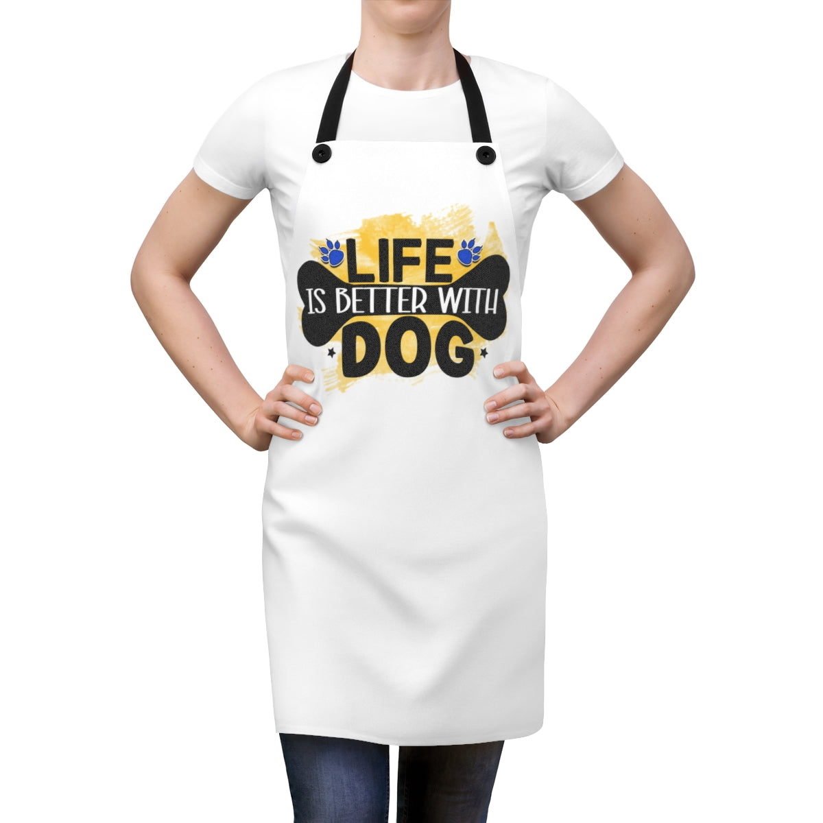 Life Is Better With Dog Apron – Cute Gift for Dog Lovers and Owners