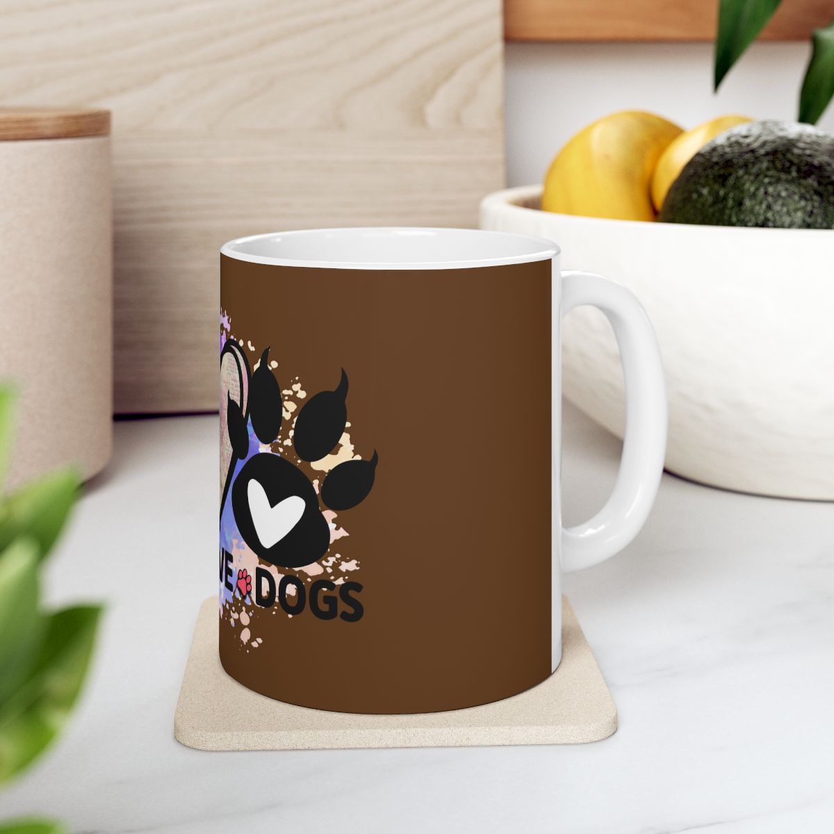 Peace Love Dogs Coffee Mug – Cute & Durable Gift for Dog Lovers