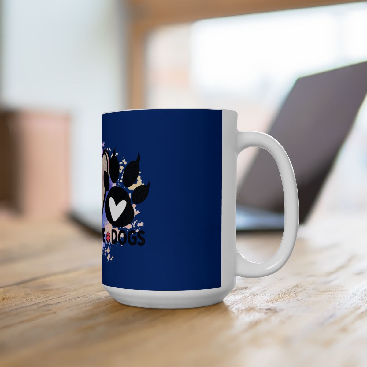 Peace Love Dogs Coffee Mug – Cute & Durable Gift for Dog Lovers