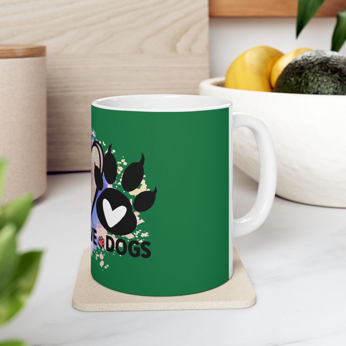 Peace Love Dogs Coffee Mug – Cute & Durable Gift for Dog Lovers