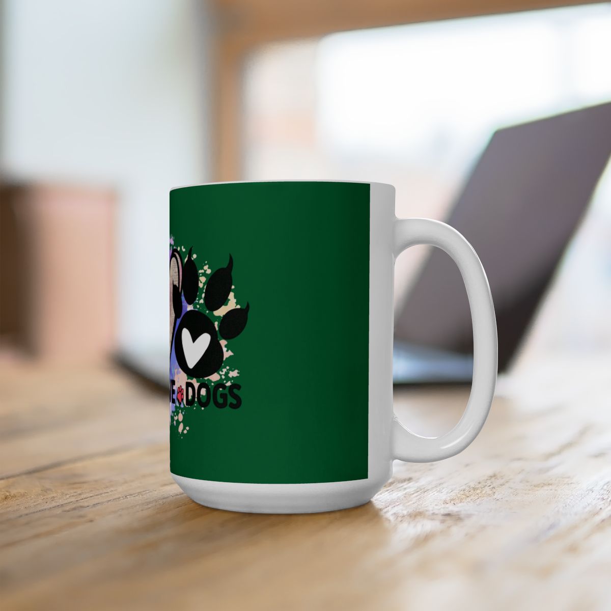 Peace Love Dogs Coffee Mug – Cute & Durable Gift for Dog Lovers