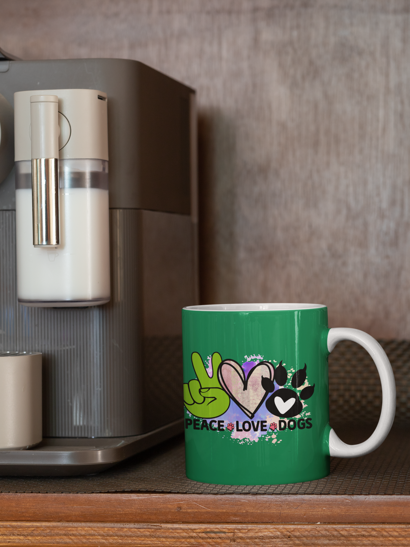 Peace Love Dogs Coffee Mug – Cute & Durable Gift for Dog Lovers