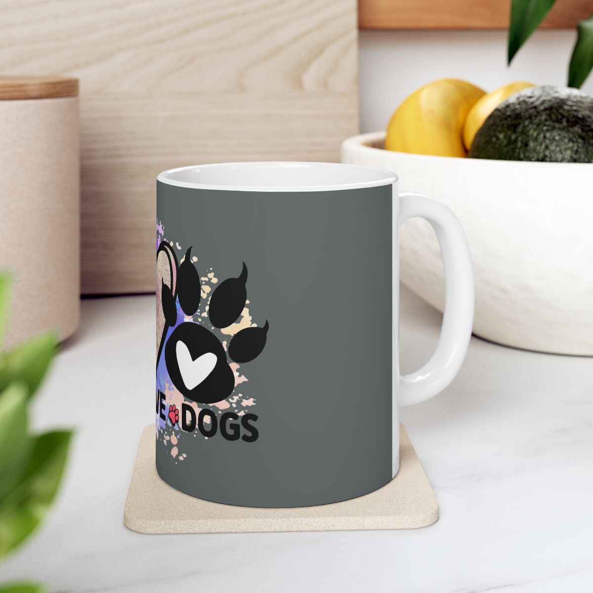 Peace Love Dogs Coffee Mug – Cute & Durable Gift for Dog Lovers