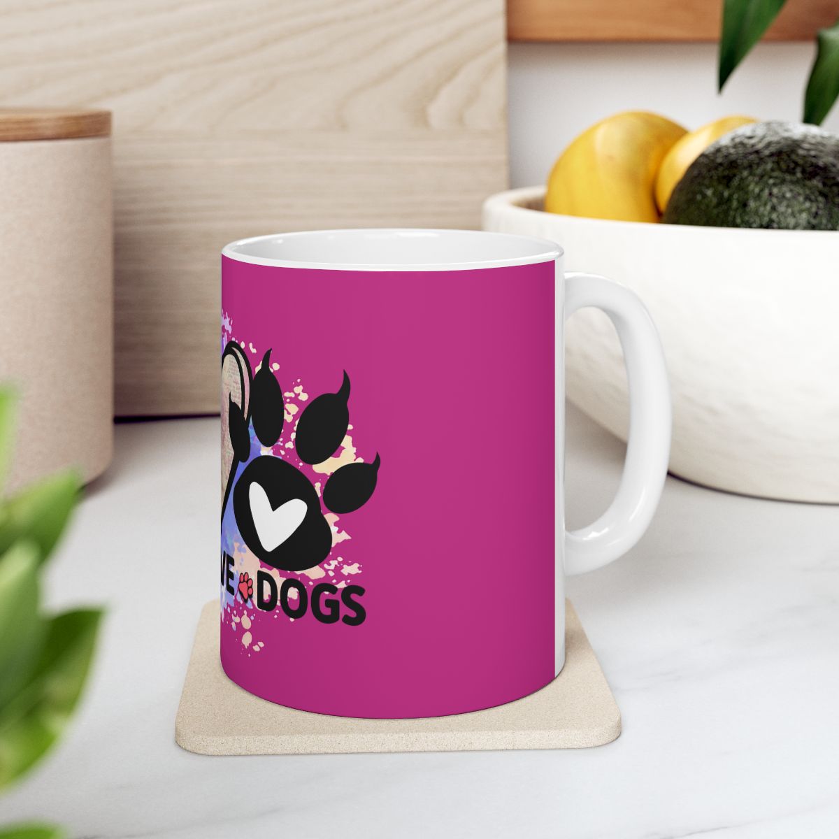 Peace Love Dogs Coffee Mug – Cute & Durable Gift for Dog Lovers