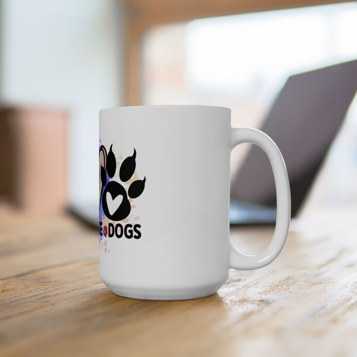 Peace Love Dogs Coffee Mug – Cute & Durable Gift for Dog Lovers