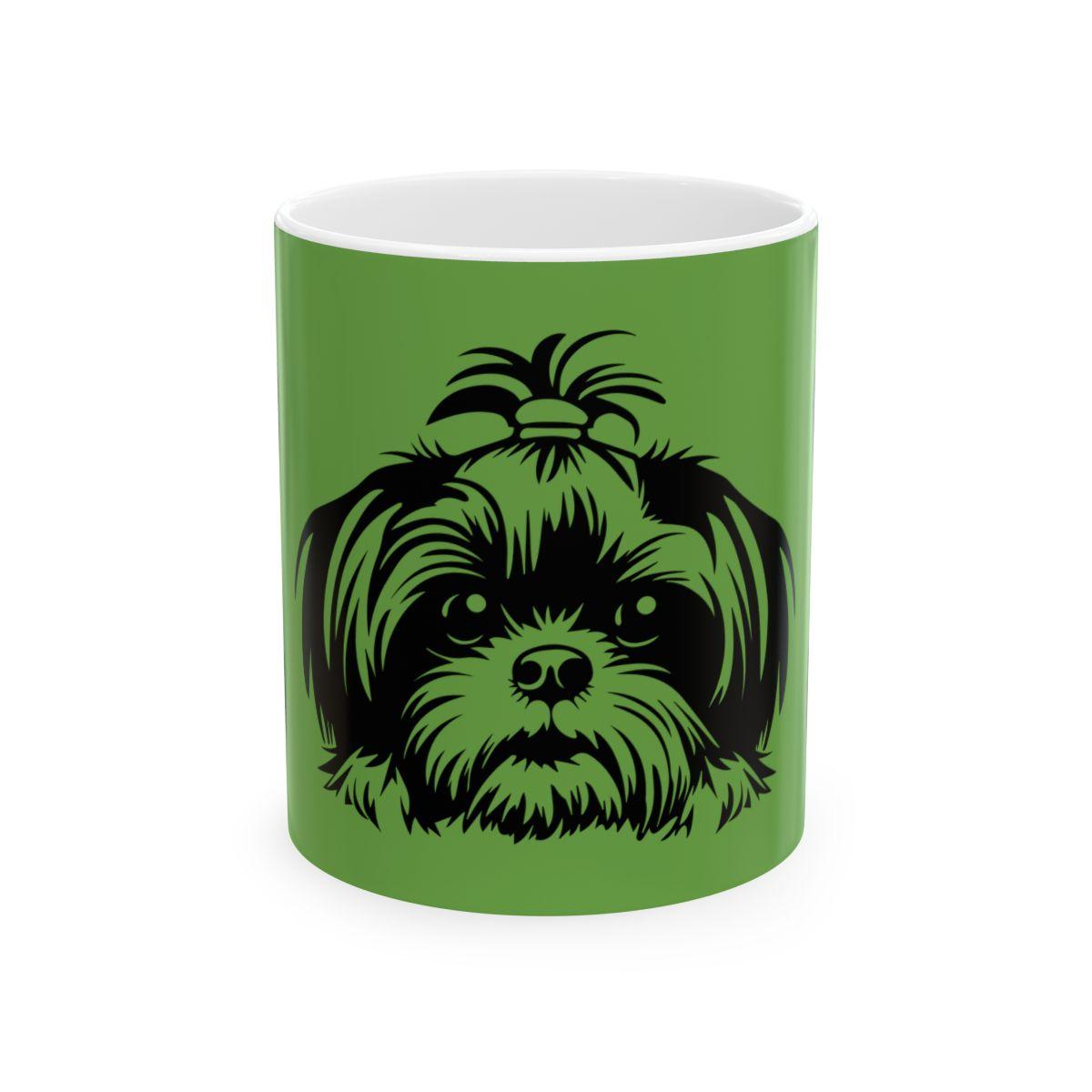 Shih-Tzu-Black-and-White-white-11oz-Mug, (11oz, ) - Shih Tzu Gifts