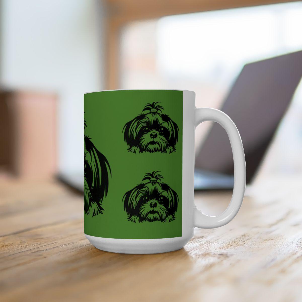 Shih-Tzu-Black-and-White-white-11oz-Mug, (11oz, ) - Shih Tzu Gifts