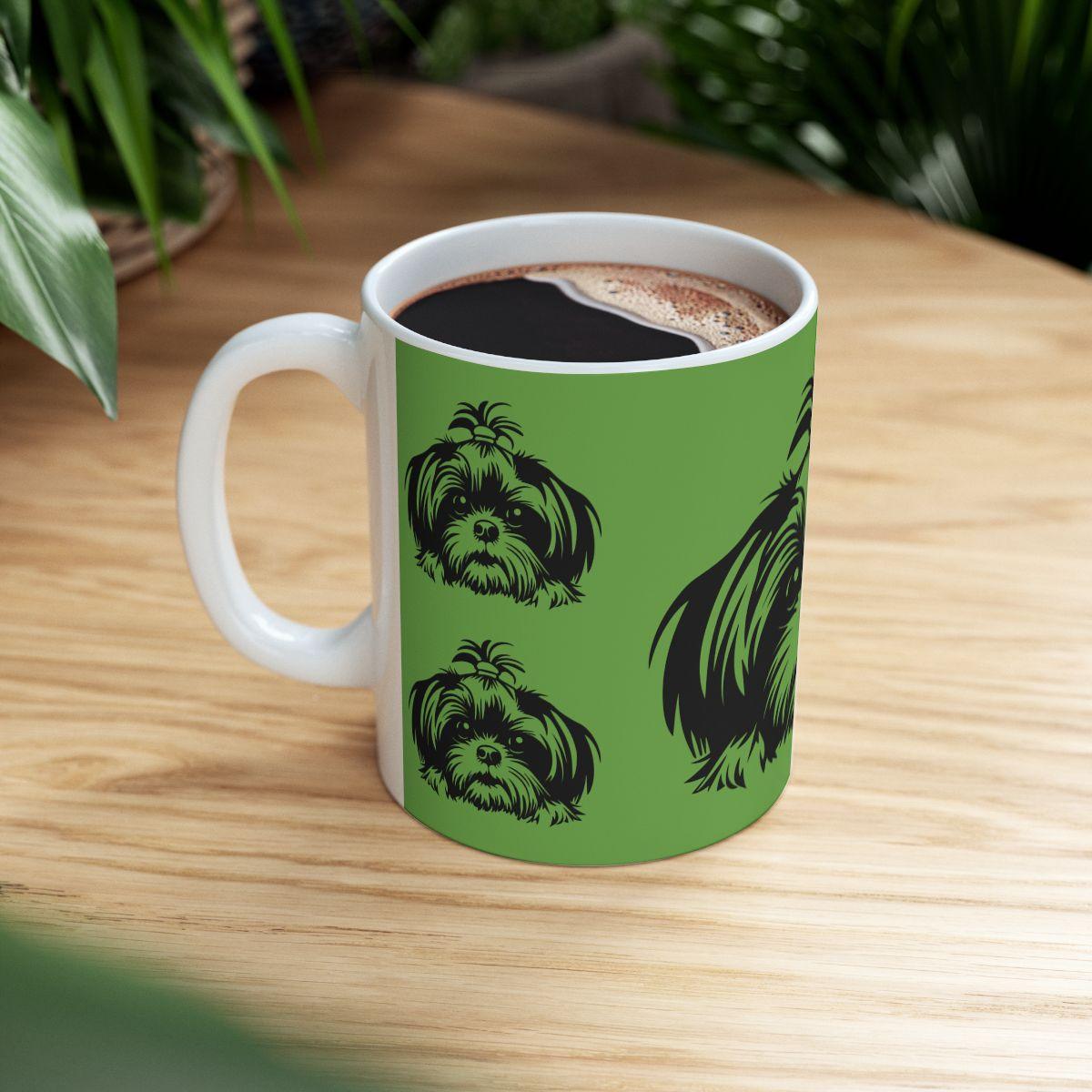 Shih-Tzu-Black-and-White-white-11oz-Mug, (11oz, ) - Shih Tzu Gifts