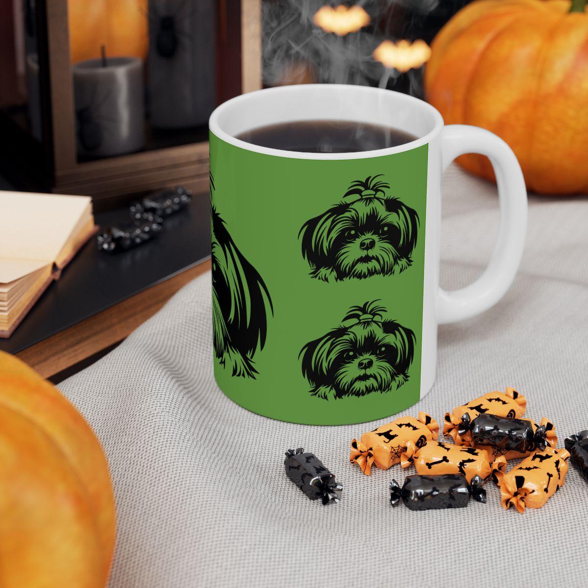 Shih-Tzu-Black-and-White-white-11oz-Mug, (11oz, ) - Shih Tzu Gifts