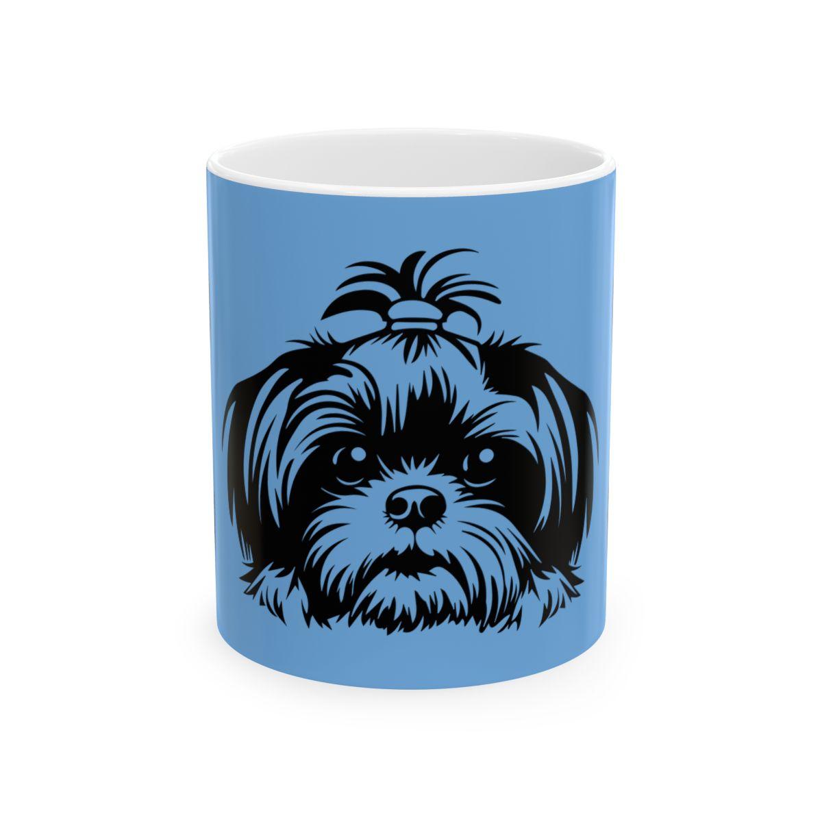 Shih-Tzu-Black-and-White-white-11oz-Mug, (11oz, ) - Shih Tzu Gifts