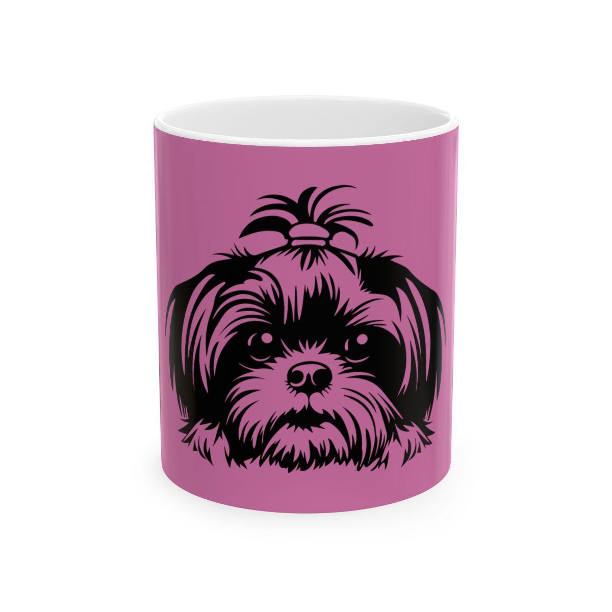 Shih-Tzu-Black-and-White-white-11oz-Mug, (11oz, ) - Shih Tzu Gifts