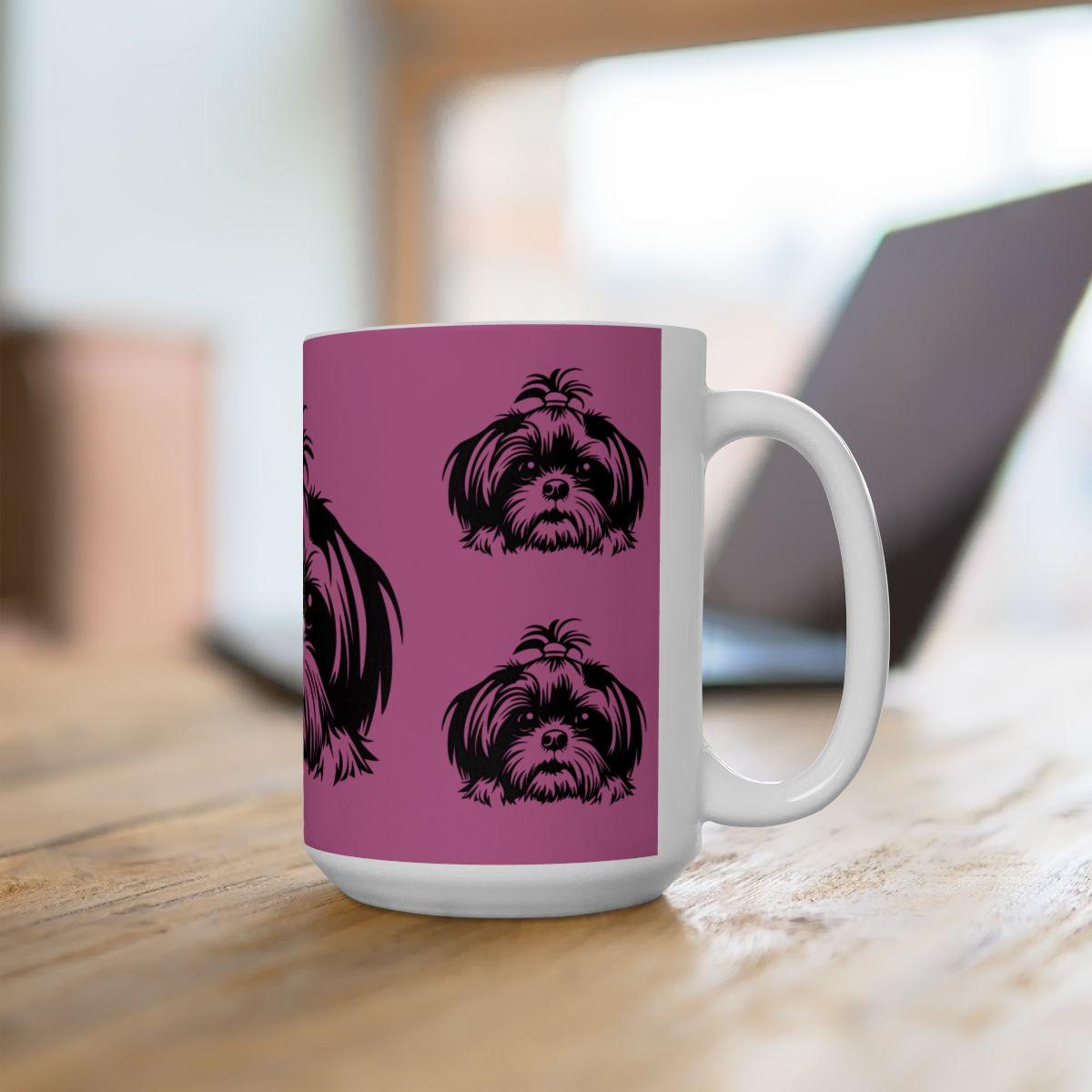 Shih-Tzu-Black-and-White-white-11oz-Mug, (11oz, ) - Shih Tzu Gifts