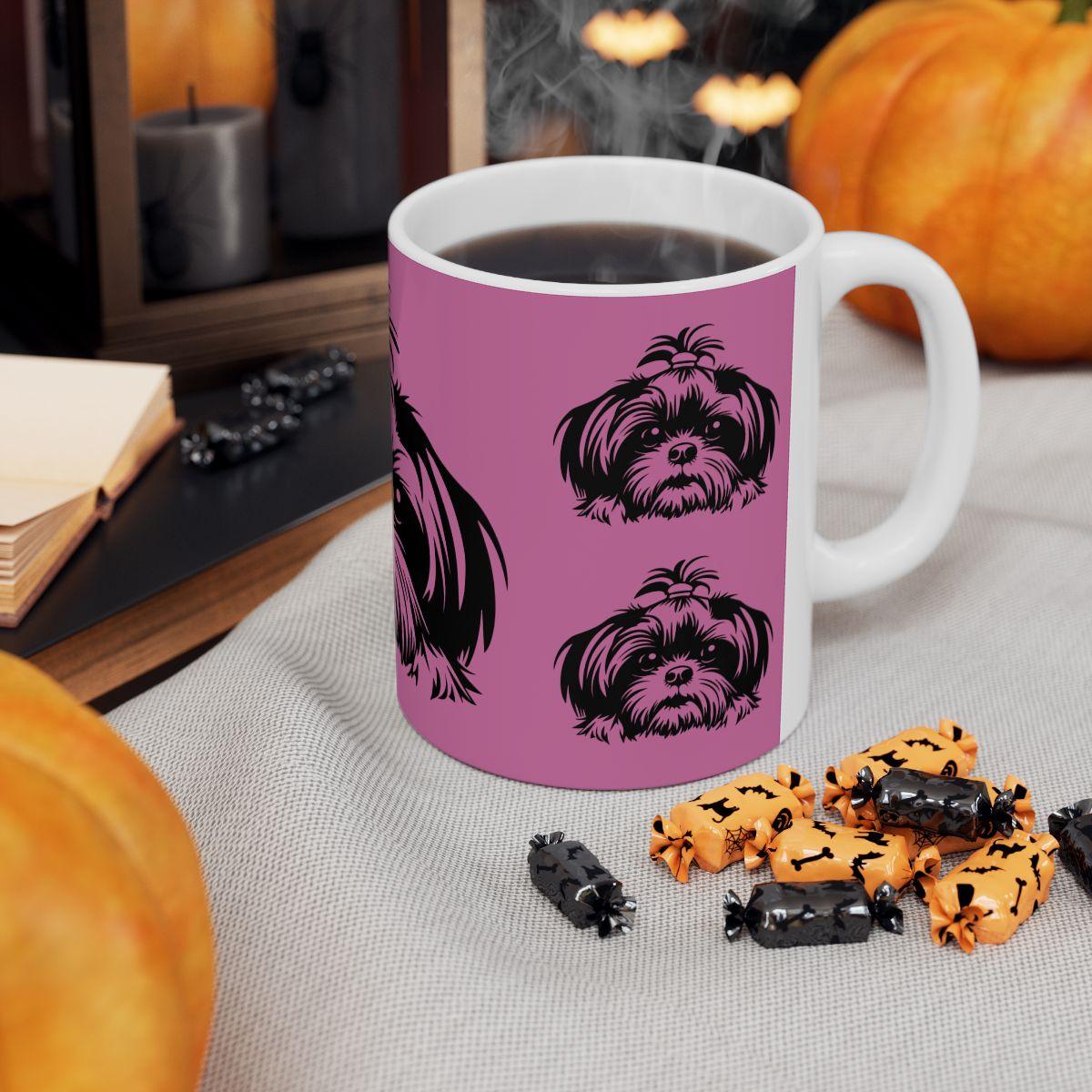 Shih-Tzu-Black-and-White-white-11oz-Mug, (11oz, ) - Shih Tzu Gifts