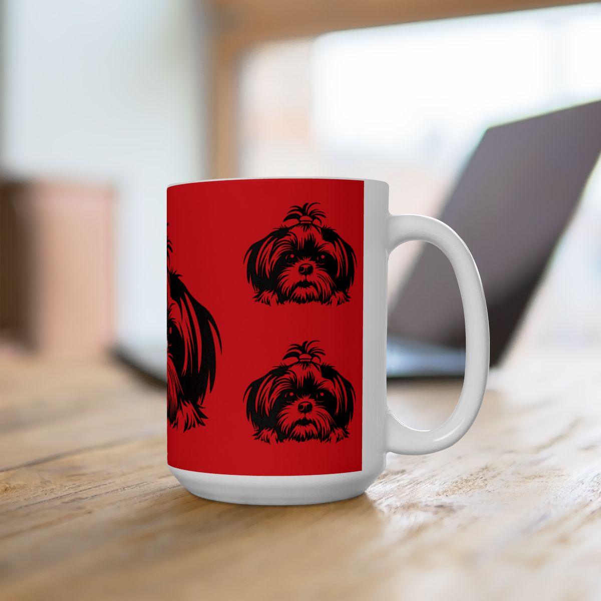 Shih-Tzu-Black-and-White-white-11oz-Mug, (11oz, ) - Shih Tzu Gifts