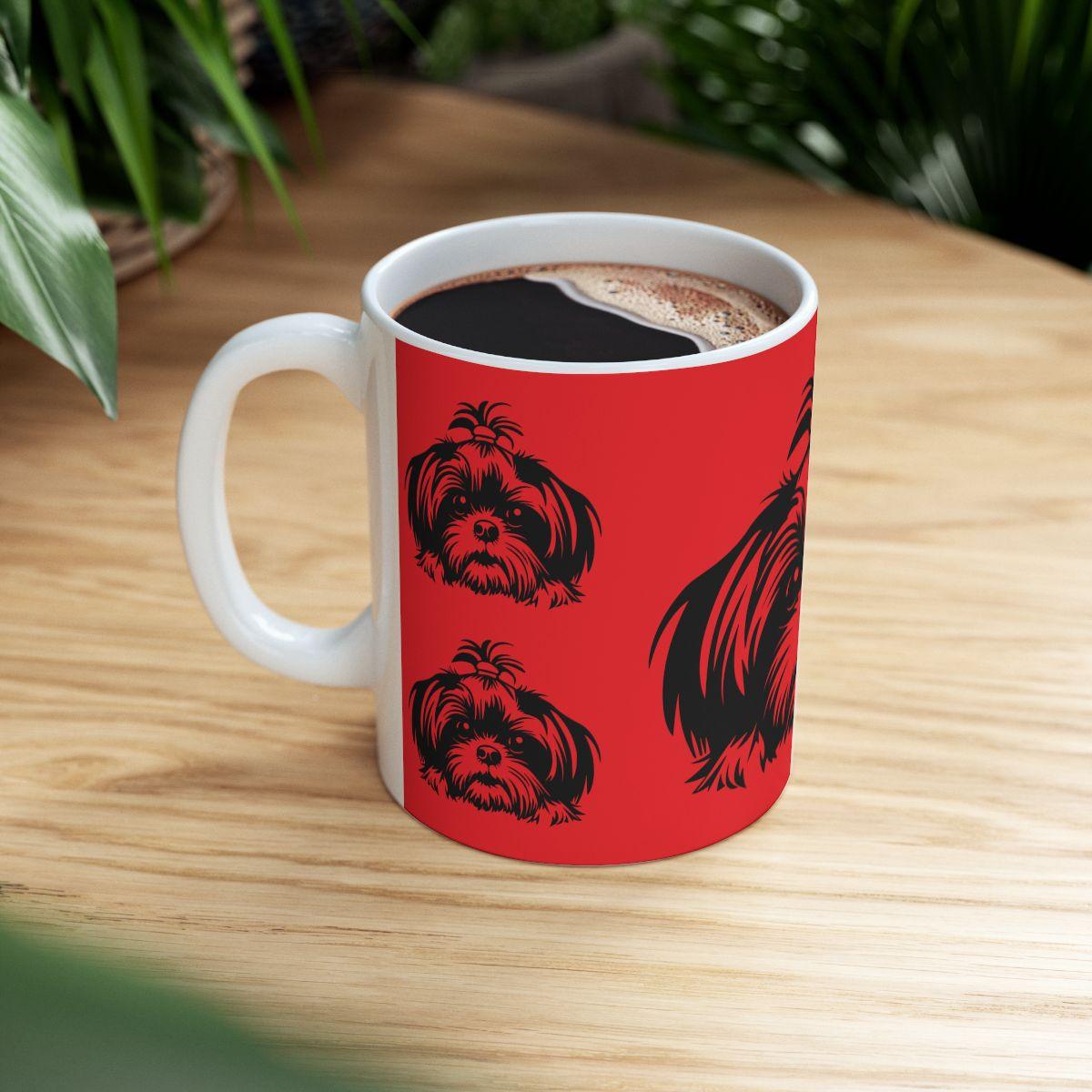 Shih-Tzu-Black-and-White-white-11oz-Mug, (11oz, ) - Shih Tzu Gifts
