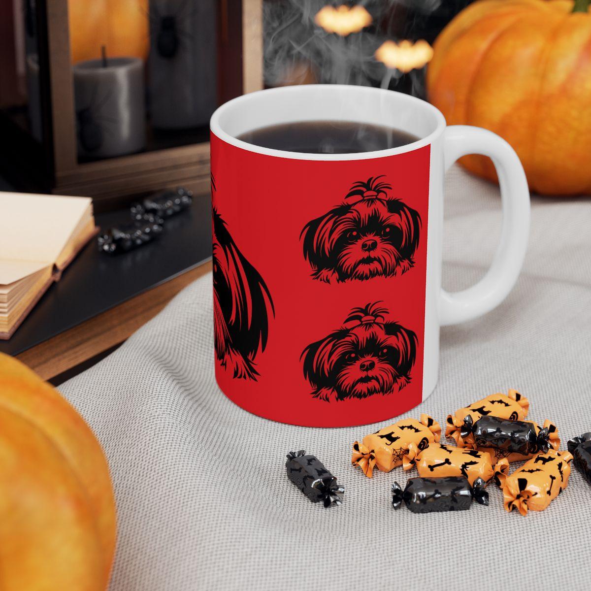 Shih-Tzu-Black-and-White-white-11oz-Mug, (11oz, ) - Shih Tzu Gifts