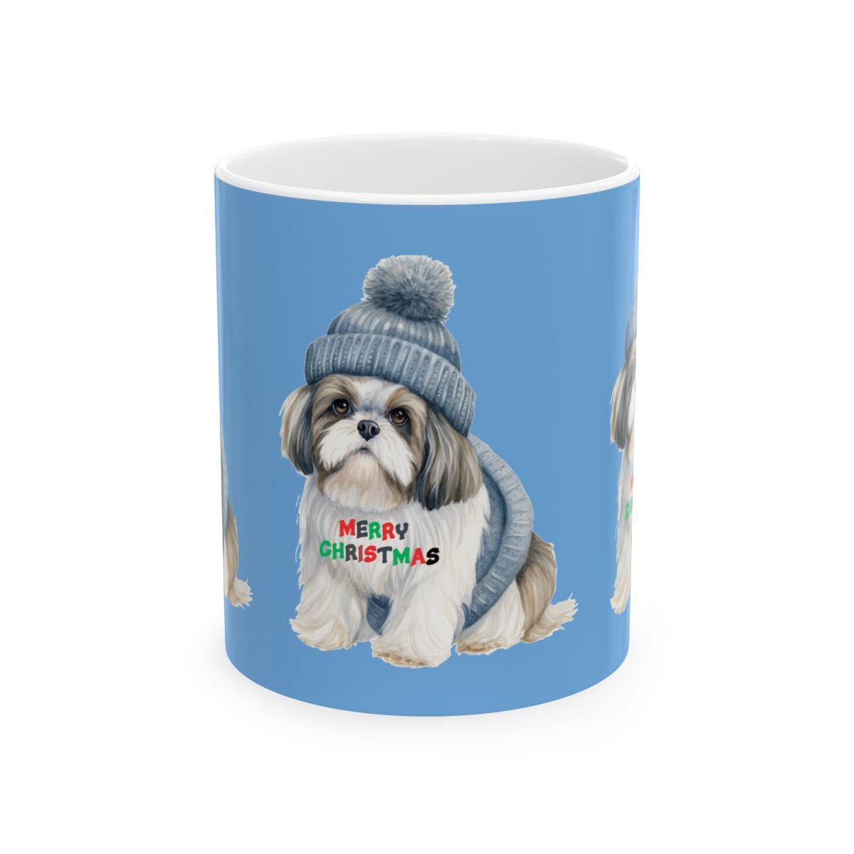 Merry Christmas Shih Tzu Mug – Festive Gift for Shih Tzu Lovers & Owners - Shih Tzu Gifts