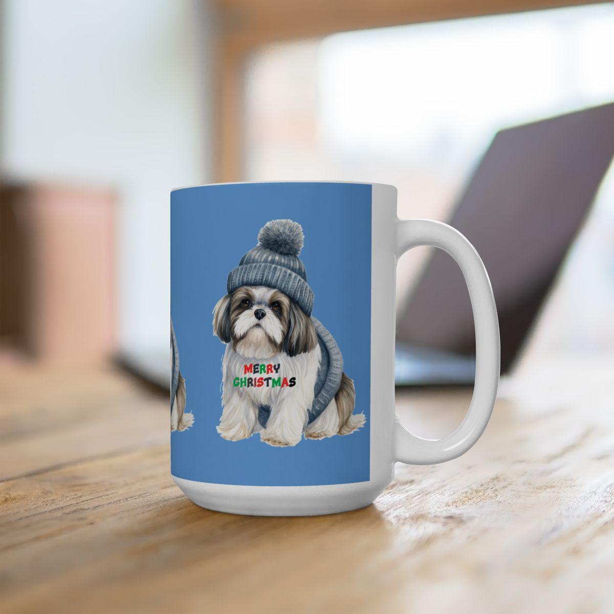 Merry Christmas Shih Tzu Mug – Festive Gift for Shih Tzu Lovers & Owners - Shih Tzu Gifts