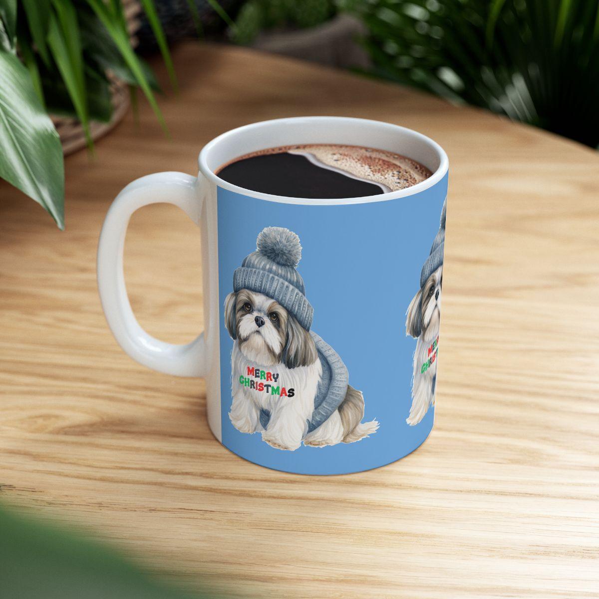 Merry Christmas Shih Tzu Mug – Festive Gift for Shih Tzu Lovers & Owners - Shih Tzu Gifts