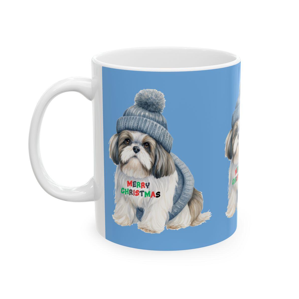 Merry Christmas Shih Tzu Mug – Festive Gift for Shih Tzu Lovers & Owners - Shih Tzu Gifts