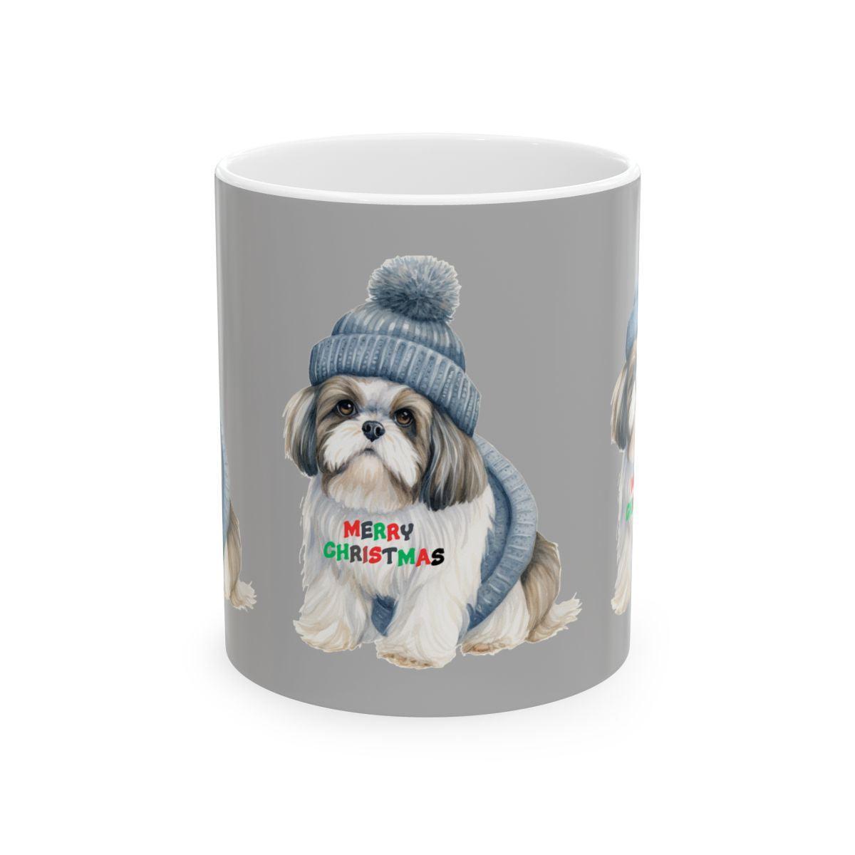 Merry Christmas Shih Tzu Mug – Festive Gift for Shih Tzu Lovers & Owners - Shih Tzu Gifts
