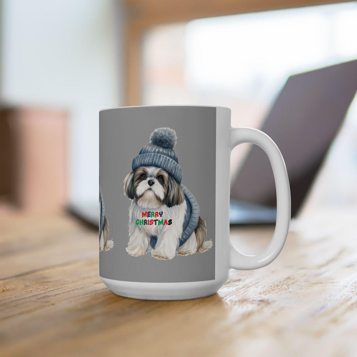 Merry Christmas Shih Tzu Mug – Festive Gift for Shih Tzu Lovers & Owners - Shih Tzu Gifts