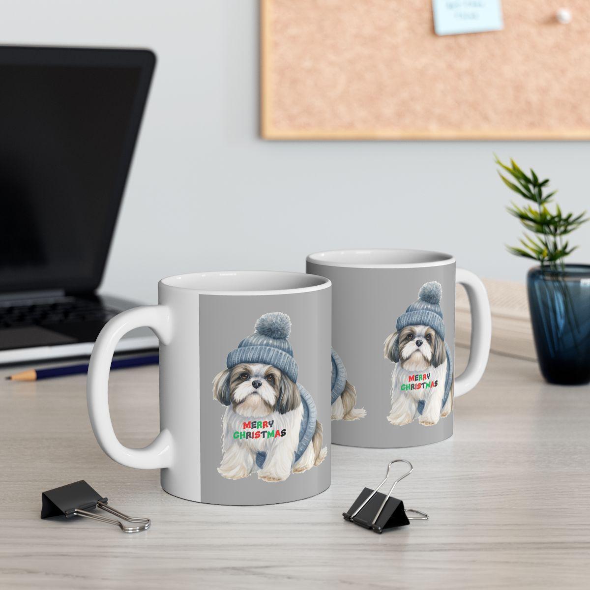 Merry Christmas Shih Tzu Mug – Festive Gift for Shih Tzu Lovers & Owners - Shih Tzu Gifts