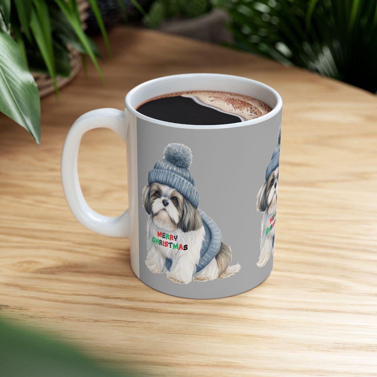 Merry Christmas Shih Tzu Mug – Festive Gift for Shih Tzu Lovers & Owners - Shih Tzu Gifts