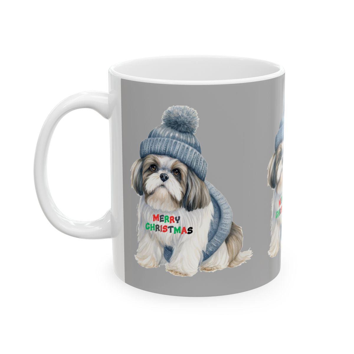 Merry Christmas Shih Tzu Mug – Festive Gift for Shih Tzu Lovers & Owners - Shih Tzu Gifts