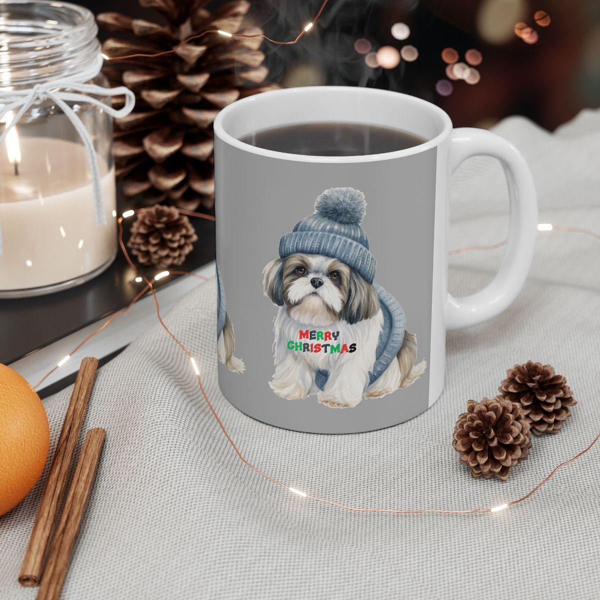 Merry Christmas Shih Tzu Mug – Festive Gift for Shih Tzu Lovers & Owners - Shih Tzu Gifts