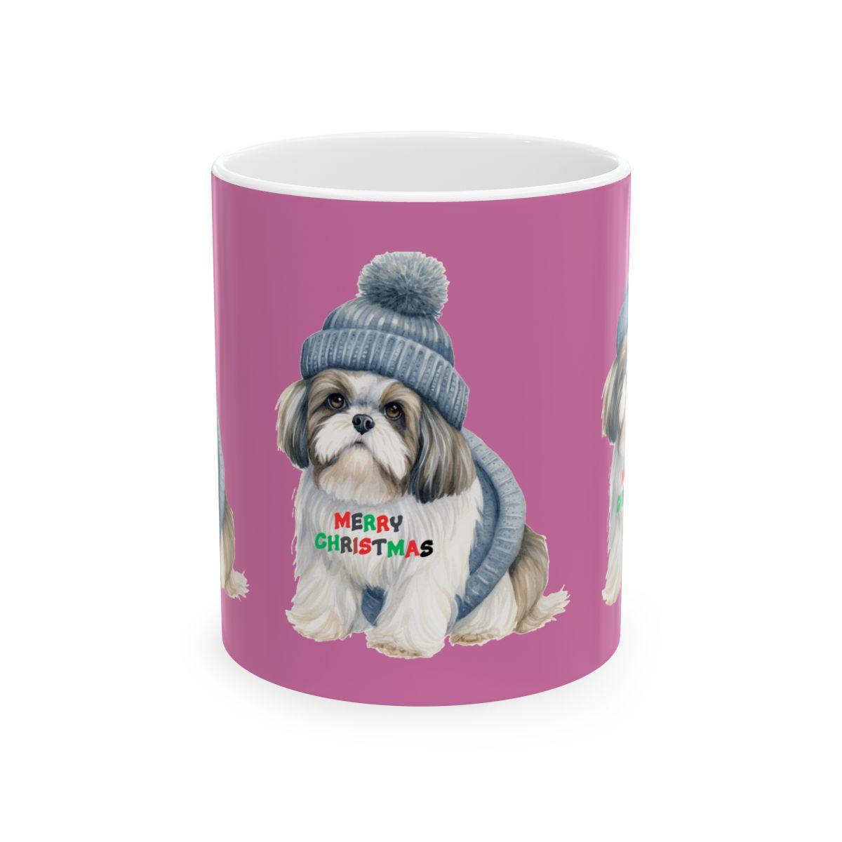 Merry Christmas Shih Tzu Mug – Festive Gift for Shih Tzu Lovers & Owners - Shih Tzu Gifts