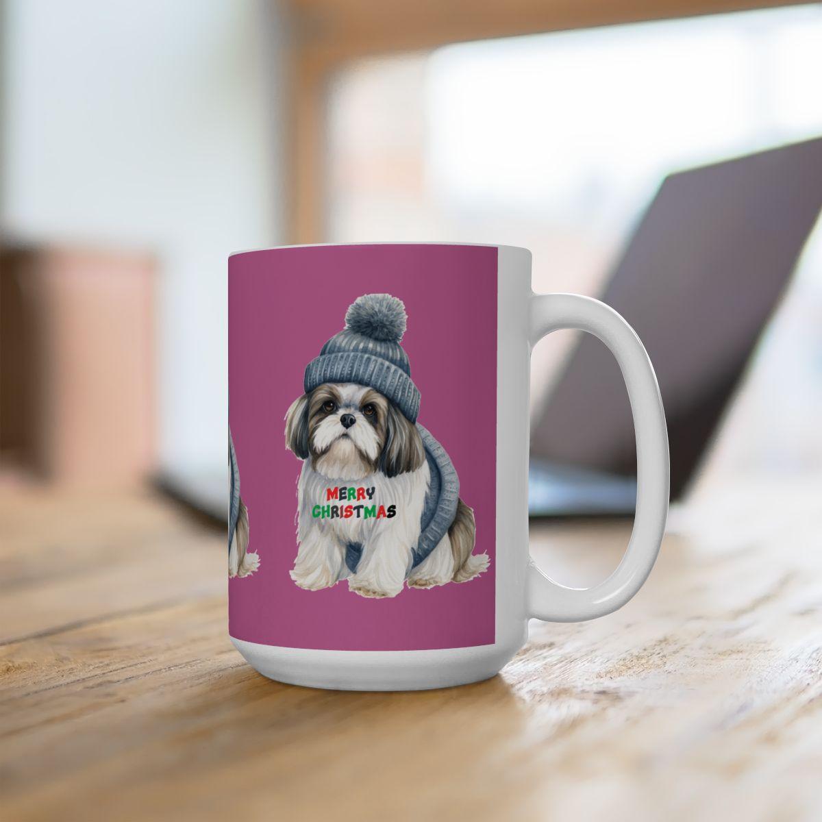 Merry Christmas Shih Tzu Mug – Festive Gift for Shih Tzu Lovers & Owners - Shih Tzu Gifts