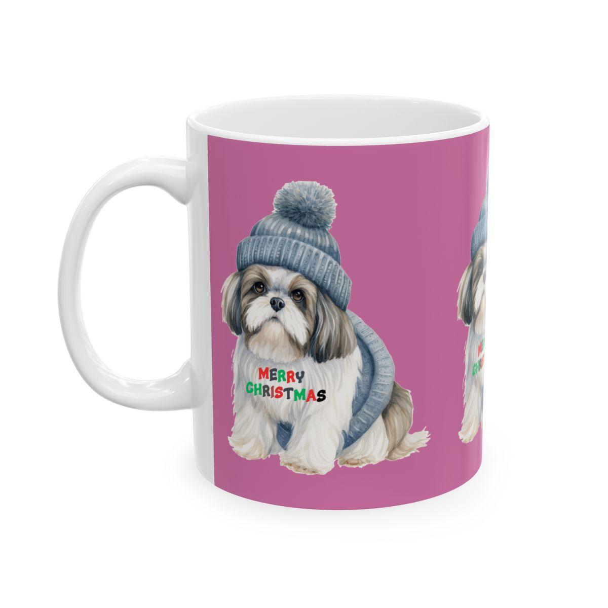 Merry Christmas Shih Tzu Mug – Festive Gift for Shih Tzu Lovers & Owners - Shih Tzu Gifts