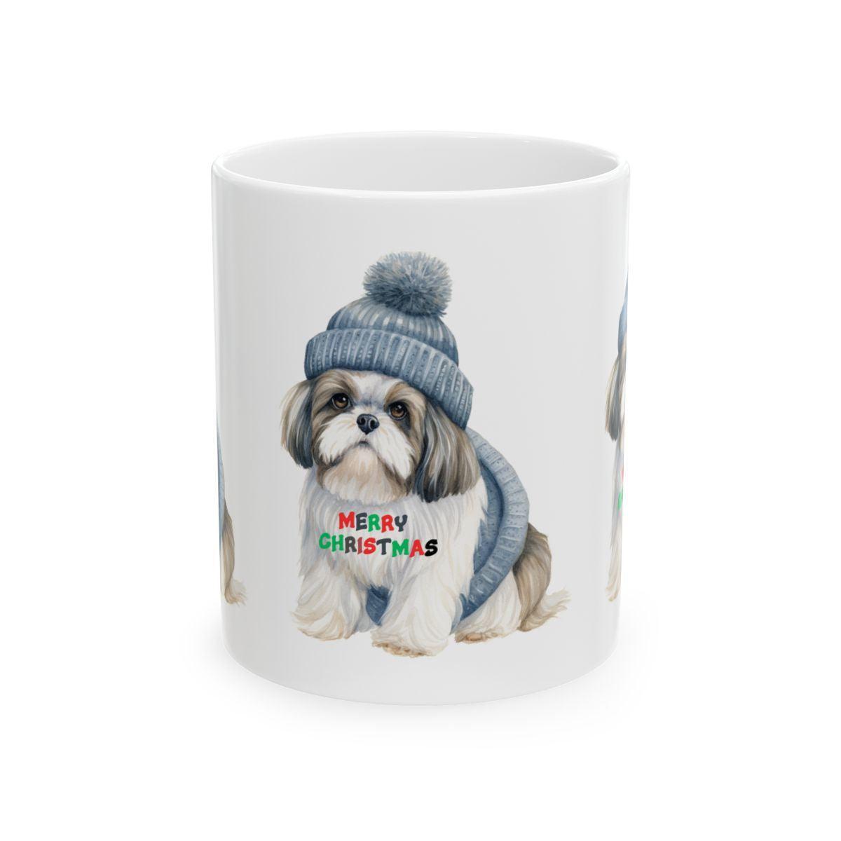 Merry Christmas Shih Tzu Mug – Festive Gift for Shih Tzu Lovers & Owners - Shih Tzu Gifts