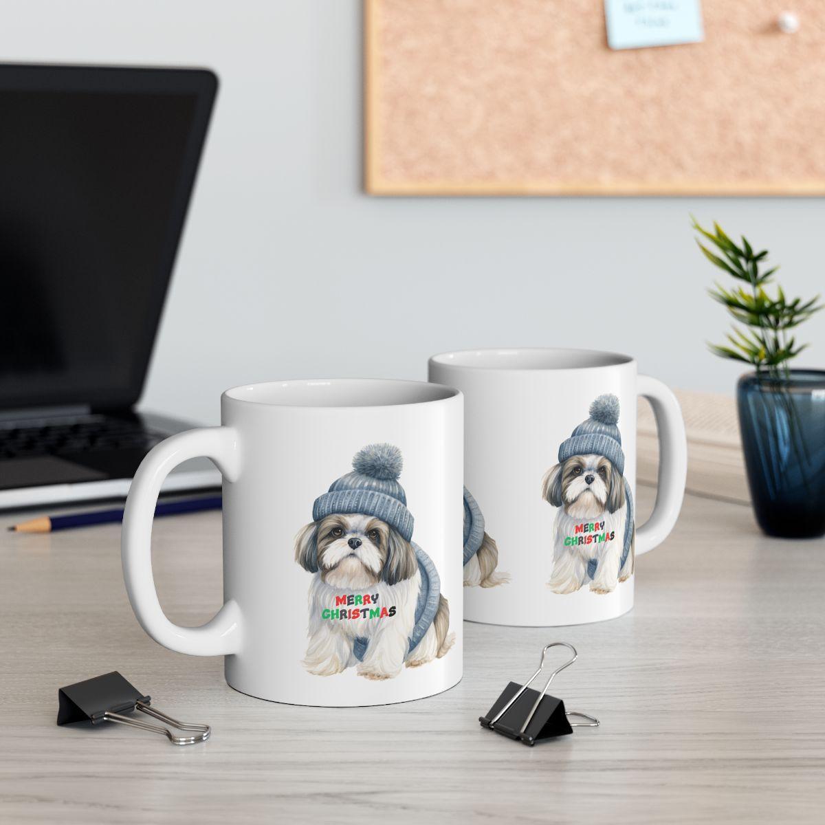 Merry Christmas Shih Tzu Mug – Festive Gift for Shih Tzu Lovers & Owners - Shih Tzu Gifts