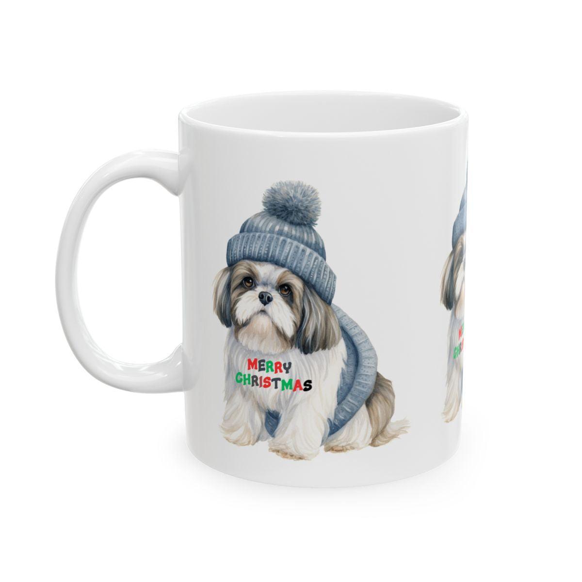Merry Christmas Shih Tzu Mug – Festive Gift for Shih Tzu Lovers & Owners - Shih Tzu Gifts