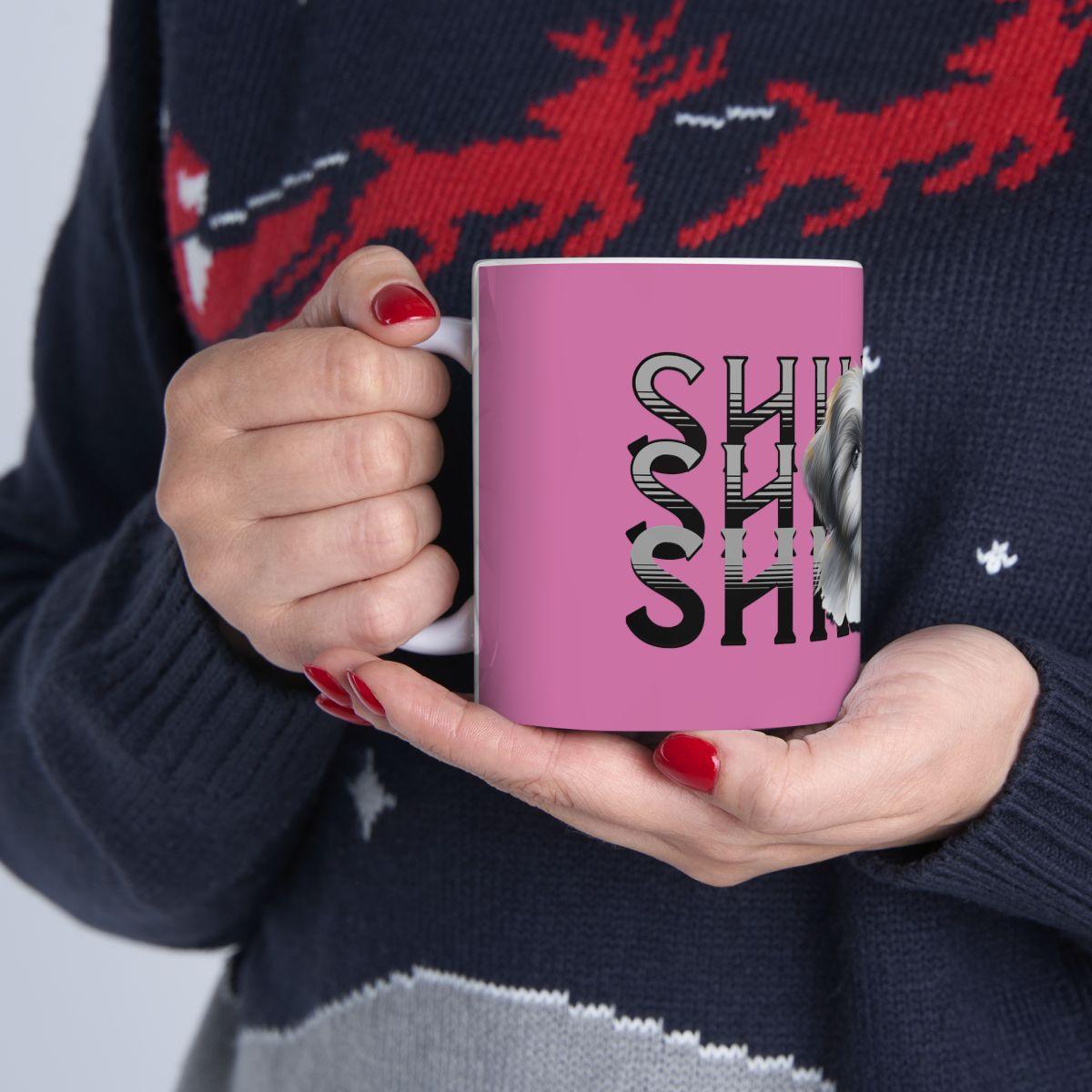Shih Tzu with Pink Bows Mug – Perfect Gift for Shih Tzu Owners & Lovers
