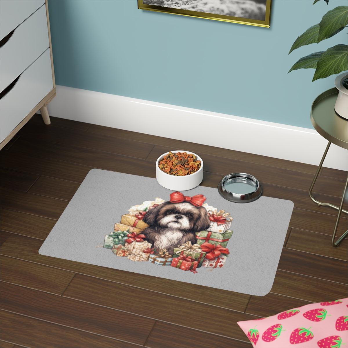 Christmas Gifts Shih Tzu Pet Food Mat - Shih Tzu Gifts
