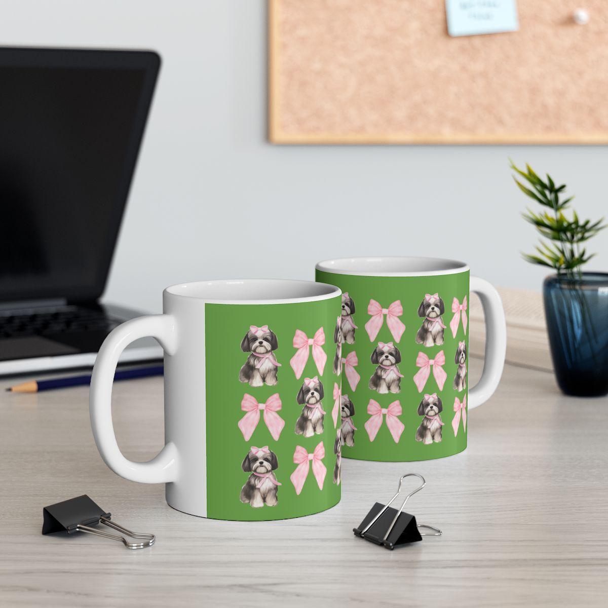 Shih Tzu with Pink Bows Mug – Perfect Gift for Shih Tzu Owners & Lovers