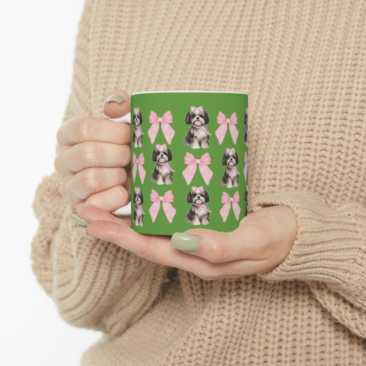 Shih Tzu with Pink Bows Mug – Perfect Gift for Shih Tzu Owners & Lovers