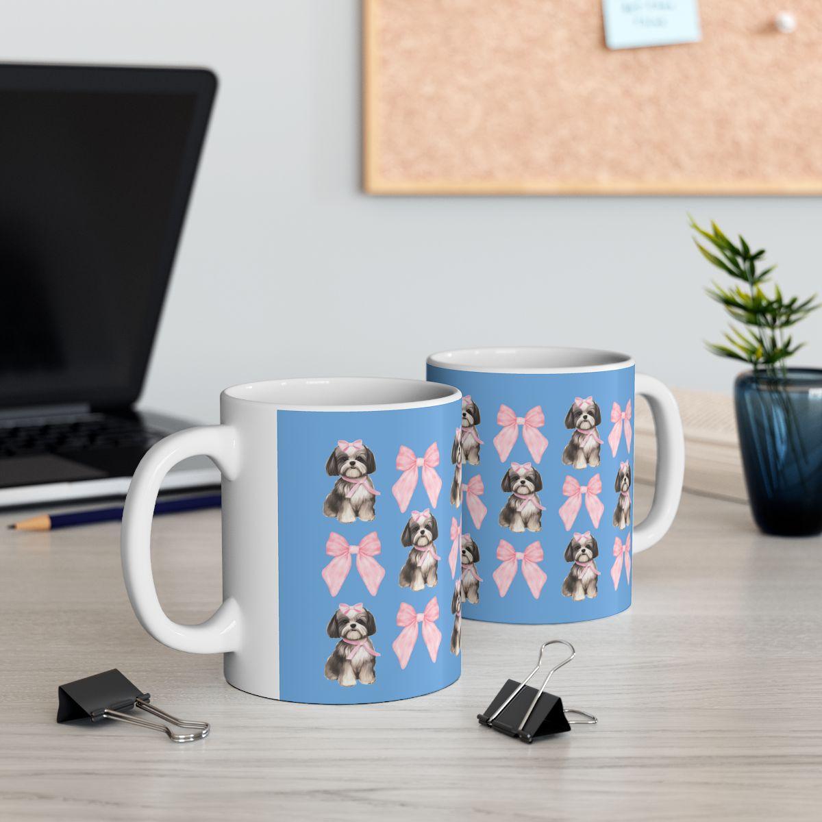 Shih Tzu with Pink Bows Mug – Perfect Gift for Shih Tzu Owners & Lovers