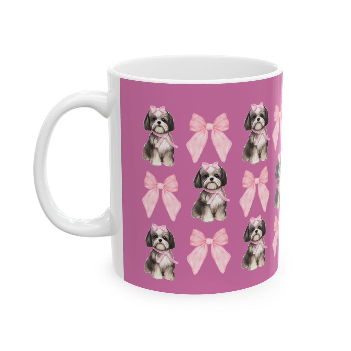 Shih Tzu with Pink Bows Mug – Perfect Gift for Shih Tzu Owners & Lovers