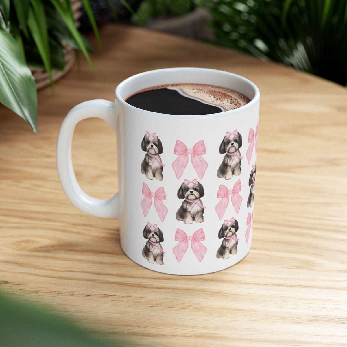 Shih Tzu with Pink Bows Mug – Perfect Gift for Shih Tzu Owners & Lovers