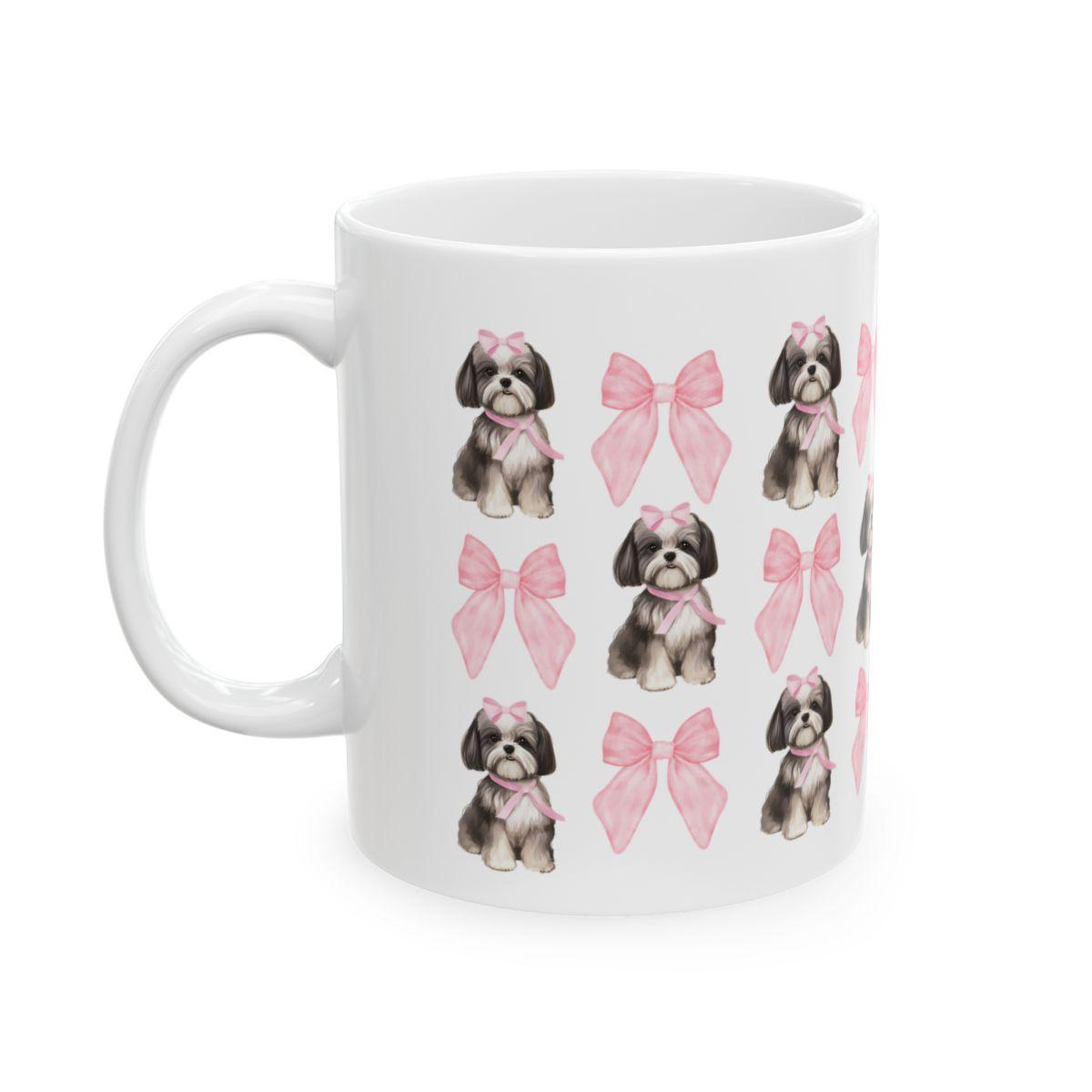 Shih Tzu with Pink Bows Mug – Perfect Gift for Shih Tzu Owners & Lovers